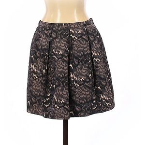 Madewell Broadway & Broom Brown Silk Mini Skirt Size 0